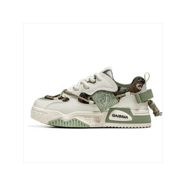 Nuevos zapatos casuales de verano transpirables vulcanizados para hombres, tenis con suela gruesa antideslizante de patrón de graffiti aleatorio de moda - Imagen 13