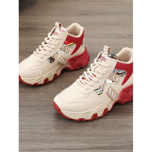 Nuevos zapatos deportivos informales para mujeres de talla grande, con plataforma y suela gruesa, livianos, cómodos, antideslizantes, de moda y versátiles - Imagen 4