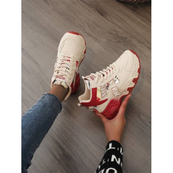 Nuevos zapatos deportivos informales para mujeres de talla grande, con plataforma y suela gruesa, livianos, cómodos, antideslizantes, de moda y versátiles - Imagen 8