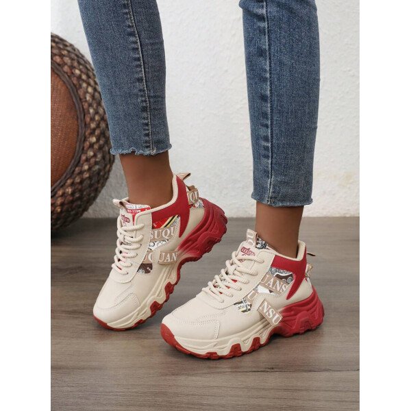 Nuevos zapatos deportivos informales para mujeres de talla grande, con plataforma y suela gruesa, livianos, cómodos, antideslizantes, de moda y versátiles - Imagen 10