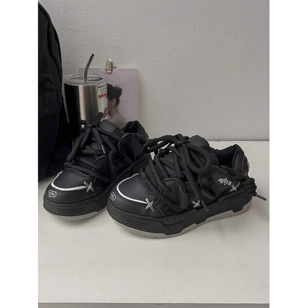 Nuevos zapatos deportivos de mujer para primavera y otoño, versátiles y con estilo callejero, zapatillas de moda simples y cómodas - Imagen 6