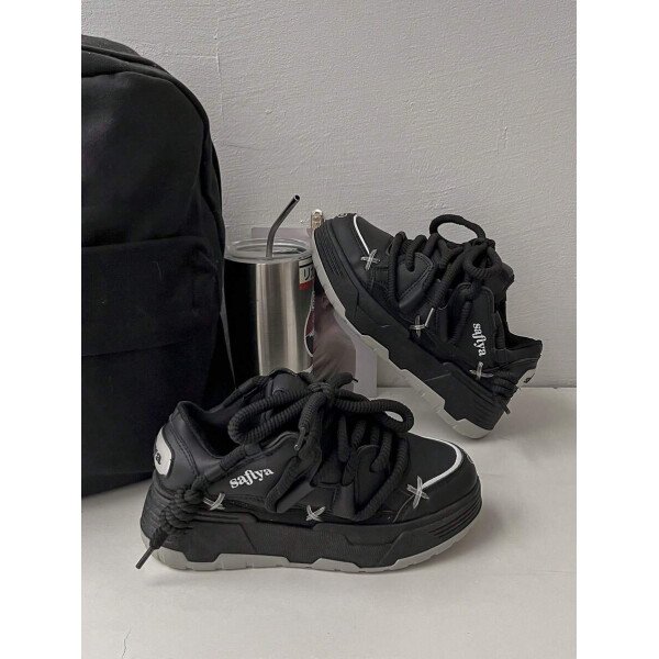 Nuevos zapatos deportivos de mujer para primavera y otoño, versátiles y con estilo callejero, zapatillas de moda simples y cómodas - Imagen 7