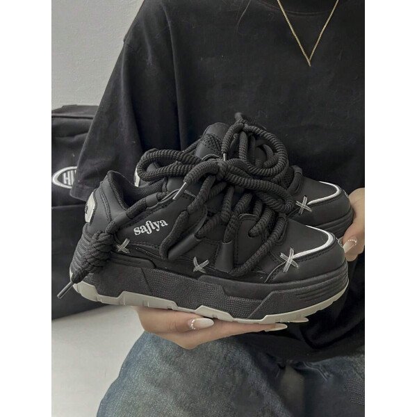 Nuevos zapatos deportivos de mujer para primavera y otoño, versátiles y con estilo callejero, zapatillas de moda simples y cómodas - Imagen 8