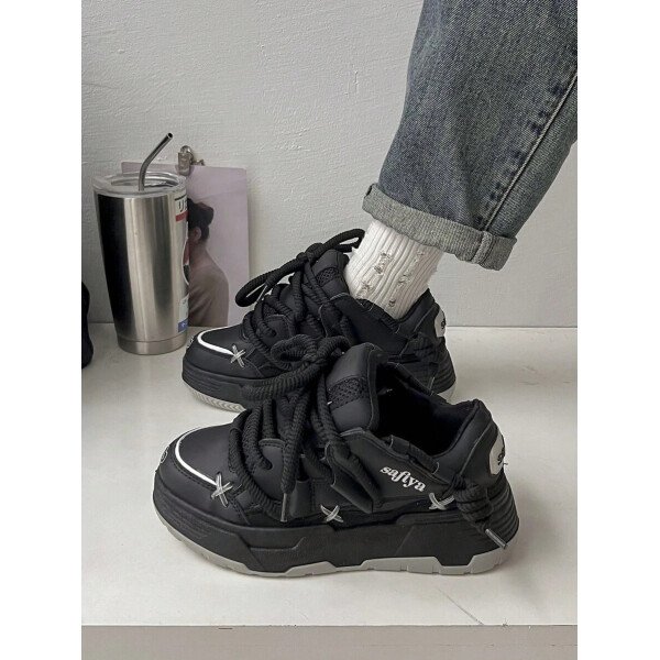 Nuevos zapatos deportivos de mujer para primavera y otoño, versátiles y con estilo callejero, zapatillas de moda simples y cómodas - Imagen 10