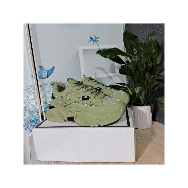 Zapatos deportivos casuales multifuncionales de suela gruesa para mujer, parte superior de malla transpirable y suela duradera de PU/caucho, zapatos deportivos casuales con cordones con decoración azul, muy adecuados para ropa casual, accesorios de calzado versátiles. - Imagen 29