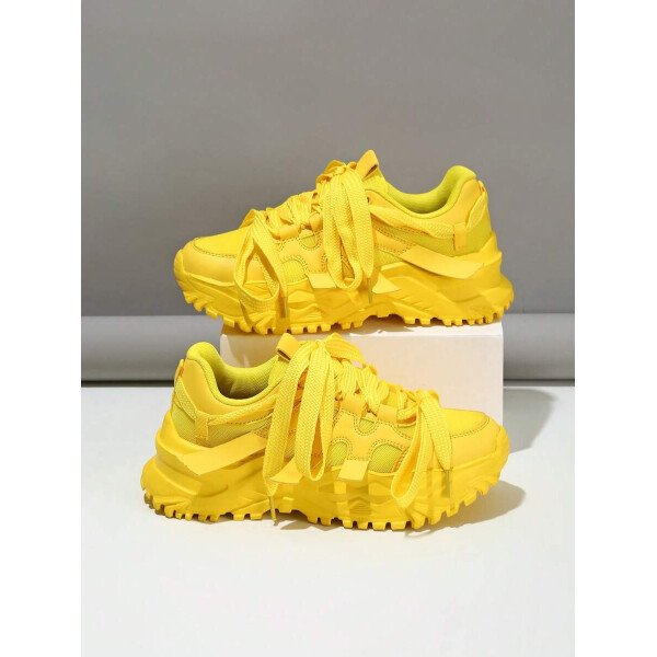 Zapatos casuales cómodos y de moda para otoño/invierno. Adecuados para la ciudad, el transporte, el ejercicio o los viajes. De punta redonda, bajo empeine, con bloques de color, versátiles y perfectos para regalar como zapatos deportivos para mujer, zapatillas para mujer - Imagen 11
