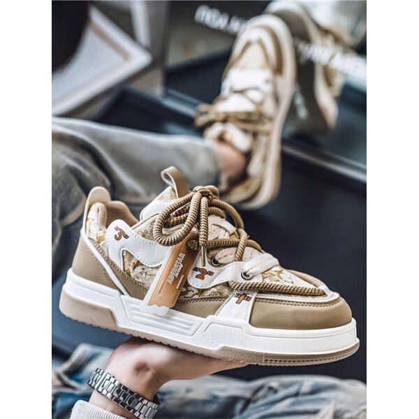 Zapatillas deportivas ligeras y transpirables de estilo casual con suela gruesa, versátiles para hombre - Imagen 16