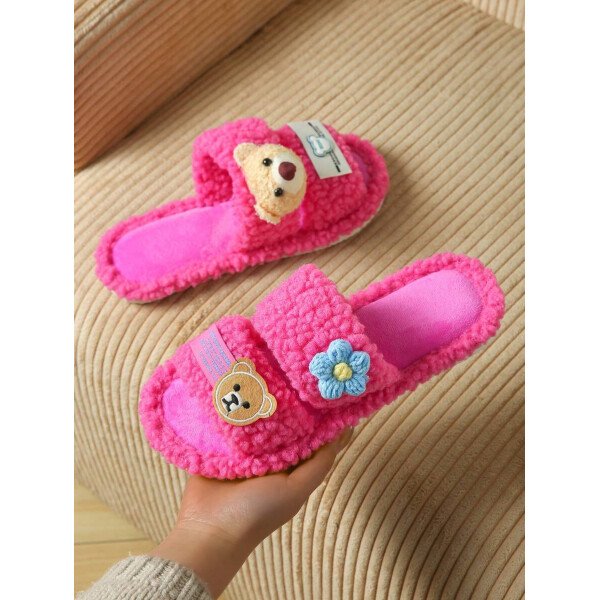 Zapatillas de casa de mujer de peluche, zapatillas de oso, zapatillas negras, zapatillas lindas, zapatillas , zapatillas de suela fina de EVA, zapatillas ligeras, zapatillas de suela suave, zapatillas mudas, zapatillas para suelos de madera, zapatillas de dormitorio, zapatillas de interior, zapatillas de hogar, zapatillas de patio, zapatillas de oficina, zapatillas de hotel, zapatillas de alfombra, zapatillas de dibujos animados, zapatillas esponjosas, zapatillas de mujer - Imagen 14