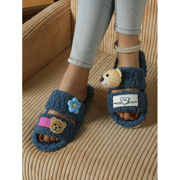 Zapatillas de casa de mujer de peluche, zapatillas de oso, zapatillas negras, zapatillas lindas, zapatillas , zapatillas de suela fina de EVA, zapatillas ligeras, zapatillas de suela suave, zapatillas mudas, zapatillas para suelos de madera, zapatillas de dormitorio, zapatillas de interior, zapatillas de hogar, zapatillas de patio, zapatillas de oficina, zapatillas de hotel, zapatillas de alfombra, zapatillas de dibujos animados, zapatillas esponjosas, zapatillas de mujer - Imagen 24