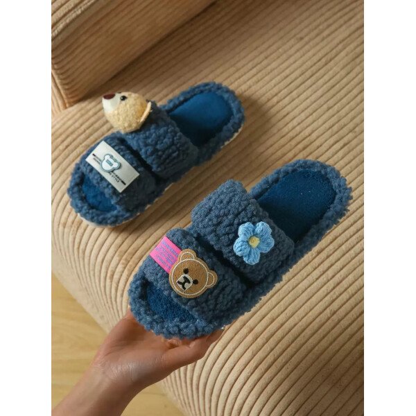 Zapatillas de casa de mujer de peluche, zapatillas de oso, zapatillas negras, zapatillas lindas, zapatillas , zapatillas de suela fina de EVA, zapatillas ligeras, zapatillas de suela suave, zapatillas mudas, zapatillas para suelos de madera, zapatillas de dormitorio, zapatillas de interior, zapatillas de hogar, zapatillas de patio, zapatillas de oficina, zapatillas de hotel, zapatillas de alfombra, zapatillas de dibujos animados, zapatillas esponjosas, zapatillas de mujer - Imagen 25