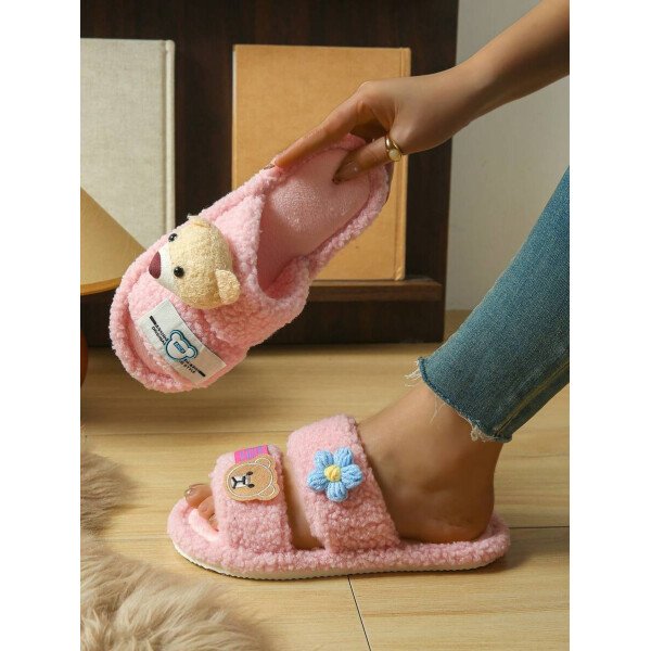 Zapatillas de casa de mujer de peluche, zapatillas de oso, zapatillas negras, zapatillas lindas, zapatillas , zapatillas de suela fina de EVA, zapatillas ligeras, zapatillas de suela suave, zapatillas mudas, zapatillas para suelos de madera, zapatillas de dormitorio, zapatillas de interior, zapatillas de hogar, zapatillas de patio, zapatillas de oficina, zapatillas de hotel, zapatillas de alfombra, zapatillas de dibujos animados, zapatillas esponjosas, zapatillas de mujer - Imagen 36