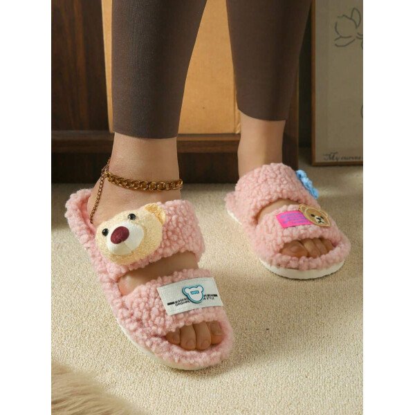 Zapatillas de casa de mujer de peluche, zapatillas de oso, zapatillas negras, zapatillas lindas, zapatillas , zapatillas de suela fina de EVA, zapatillas ligeras, zapatillas de suela suave, zapatillas mudas, zapatillas para suelos de madera, zapatillas de dormitorio, zapatillas de interior, zapatillas de hogar, zapatillas de patio, zapatillas de oficina, zapatillas de hotel, zapatillas de alfombra, zapatillas de dibujos animados, zapatillas esponjosas, zapatillas de mujer - Imagen 40