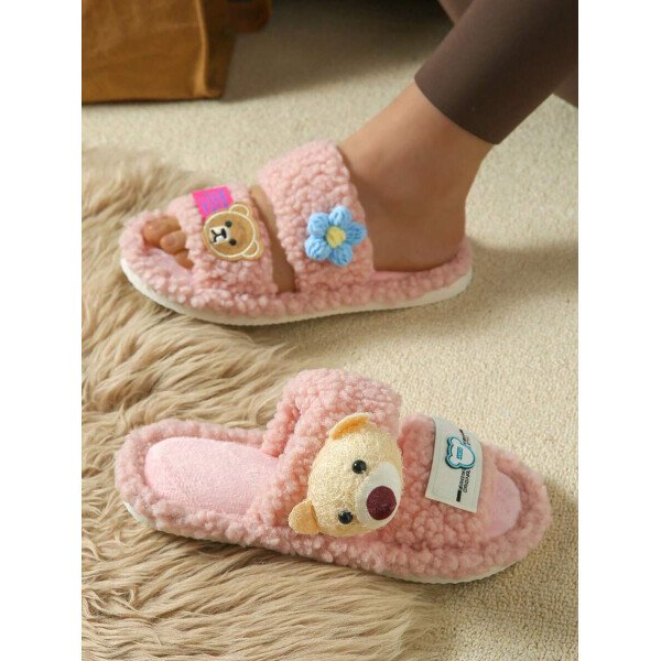 Zapatillas de casa de mujer de peluche, zapatillas de oso, zapatillas negras, zapatillas lindas, zapatillas , zapatillas de suela fina de EVA, zapatillas ligeras, zapatillas de suela suave, zapatillas mudas, zapatillas para suelos de madera, zapatillas de dormitorio, zapatillas de interior, zapatillas de hogar, zapatillas de patio, zapatillas de oficina, zapatillas de hotel, zapatillas de alfombra, zapatillas de dibujos animados, zapatillas esponjosas, zapatillas de mujer - Imagen 41