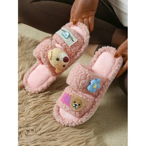 Zapatillas de casa de mujer de peluche, zapatillas de oso, zapatillas negras, zapatillas lindas, zapatillas , zapatillas de suela fina de EVA, zapatillas ligeras, zapatillas de suela suave, zapatillas mudas, zapatillas para suelos de madera, zapatillas de dormitorio, zapatillas de interior, zapatillas de hogar, zapatillas de patio, zapatillas de oficina, zapatillas de hotel, zapatillas de alfombra, zapatillas de dibujos animados, zapatillas esponjosas, zapatillas de mujer - Imagen 42