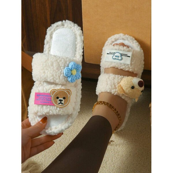 Zapatillas de casa de mujer de peluche, zapatillas de oso, zapatillas negras, zapatillas lindas, zapatillas , zapatillas de suela fina de EVA, zapatillas ligeras, zapatillas de suela suave, zapatillas mudas, zapatillas para suelos de madera, zapatillas de dormitorio, zapatillas de interior, zapatillas de hogar, zapatillas de patio, zapatillas de oficina, zapatillas de hotel, zapatillas de alfombra, zapatillas de dibujos animados, zapatillas esponjosas, zapatillas de mujer - Imagen 51