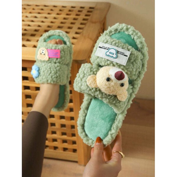 Zapatillas de casa de mujer de peluche, zapatillas de oso, zapatillas negras, zapatillas lindas, zapatillas , zapatillas de suela fina de EVA, zapatillas ligeras, zapatillas de suela suave, zapatillas mudas, zapatillas para suelos de madera, zapatillas de dormitorio, zapatillas de interior, zapatillas de hogar, zapatillas de patio, zapatillas de oficina, zapatillas de hotel, zapatillas de alfombra, zapatillas de dibujos animados, zapatillas esponjosas, zapatillas de mujer - Imagen 53