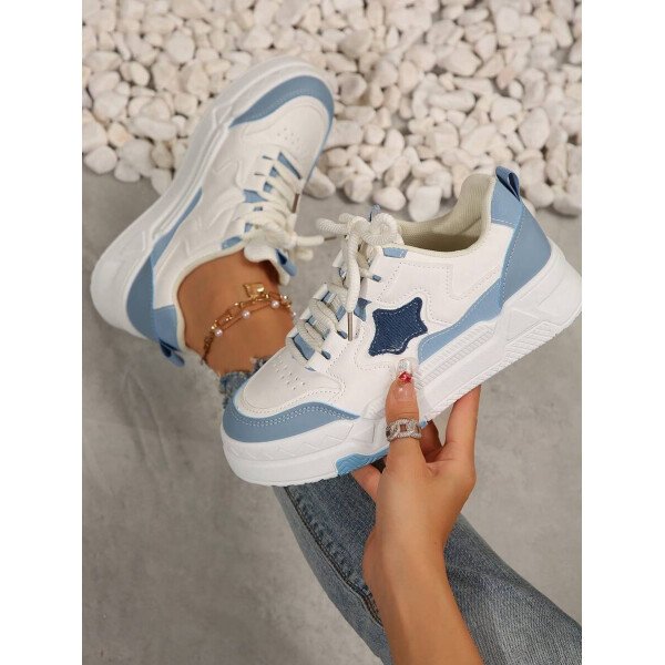 Nuevos zapatos de skate para estudiantes mujer primavera 2025 en blanco y negro, zapatillas de moda versátiles y respirables, zapatos casuales estilo Ins - Imagen 7