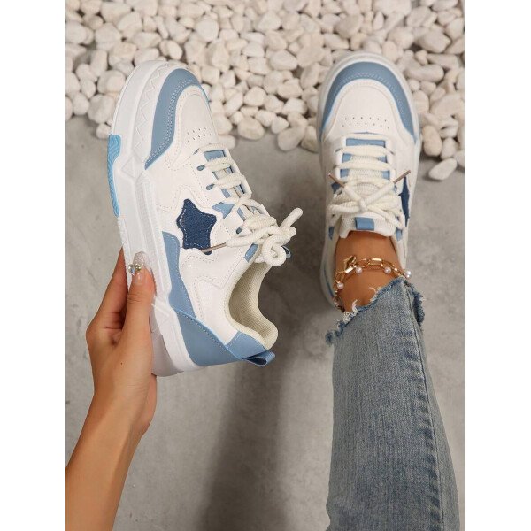 Nuevos zapatos de skate para estudiantes mujer primavera 2025 en blanco y negro, zapatillas de moda versátiles y respirables, zapatos casuales estilo Ins - Imagen 8