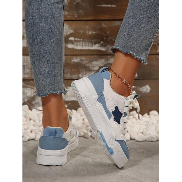 Nuevos zapatos de skate para estudiantes mujer primavera 2025 en blanco y negro, zapatillas de moda versátiles y respirables, zapatos casuales estilo Ins - Imagen 11