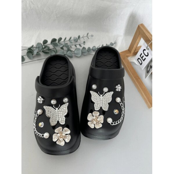 Sandalias con plataforma casuales y lindas para mujer, zapatos versátiles y cómodos de slip-on para usar dentro y fuera de la casa de manera elegante - Imagen 3