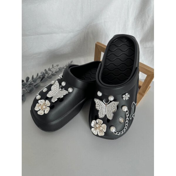 Sandalias con plataforma casuales y lindas para mujer, zapatos versátiles y cómodos de slip-on para usar dentro y fuera de la casa de manera elegante - Imagen 6