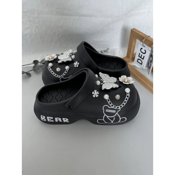 Sandalias con plataforma casuales y lindas para mujer, zapatos versátiles y cómodos de slip-on para usar dentro y fuera de la casa de manera elegante - Imagen 7
