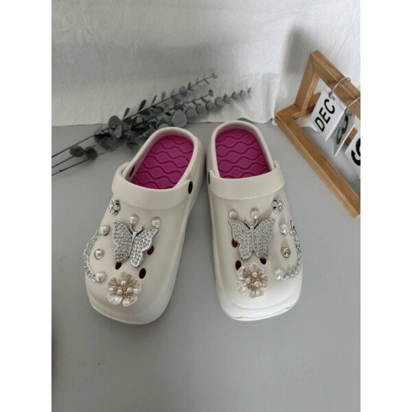 Sandalias con plataforma casuales y lindas para mujer, zapatos versátiles y cómodos de slip-on para usar dentro y fuera de la casa de manera elegante - Imagen 11
