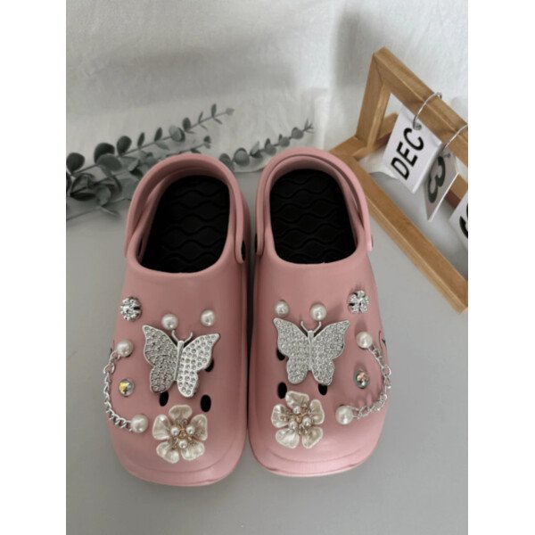 Sandalias con plataforma casuales y lindas para mujer, zapatos versátiles y cómodos de slip-on para usar dentro y fuera de la casa de manera elegante - Imagen 16