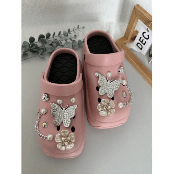 Sandalias con plataforma casuales y lindas para mujer, zapatos versátiles y cómodos de slip-on para usar dentro y fuera de la casa de manera elegante - Imagen 17