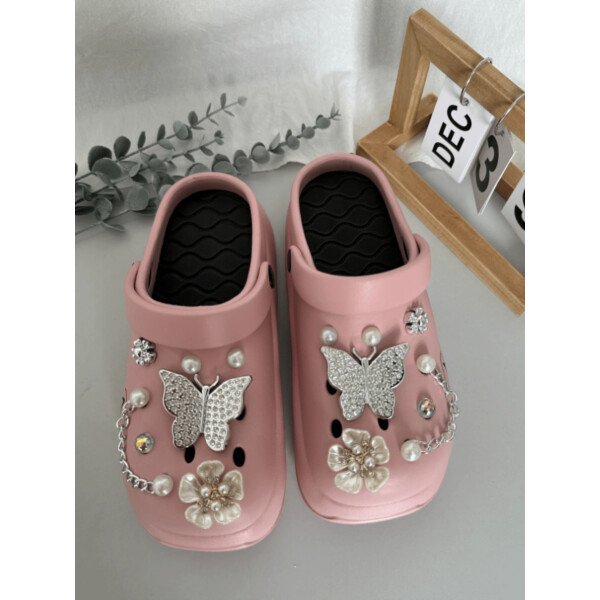 Sandalias con plataforma casuales y lindas para mujer, zapatos versátiles y cómodos de slip-on para usar dentro y fuera de la casa de manera elegante - Imagen 18