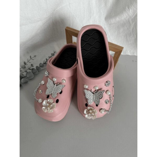 Sandalias con plataforma casuales y lindas para mujer, zapatos versátiles y cómodos de slip-on para usar dentro y fuera de la casa de manera elegante - Imagen 19