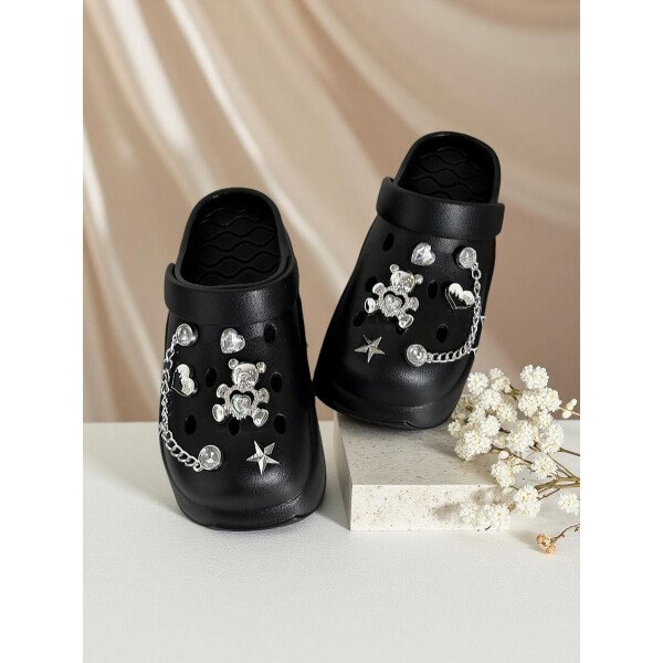 Sandalias con plataforma casuales y lindas para mujer, zapatos versátiles y cómodos de slip-on para usar dentro y fuera de la casa de manera elegante - Imagen 25
