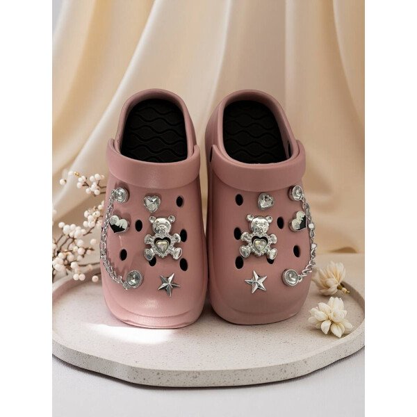 Sandalias con plataforma casuales y lindas para mujer, zapatos versátiles y cómodos de slip-on para usar dentro y fuera de la casa de manera elegante - Imagen 30
