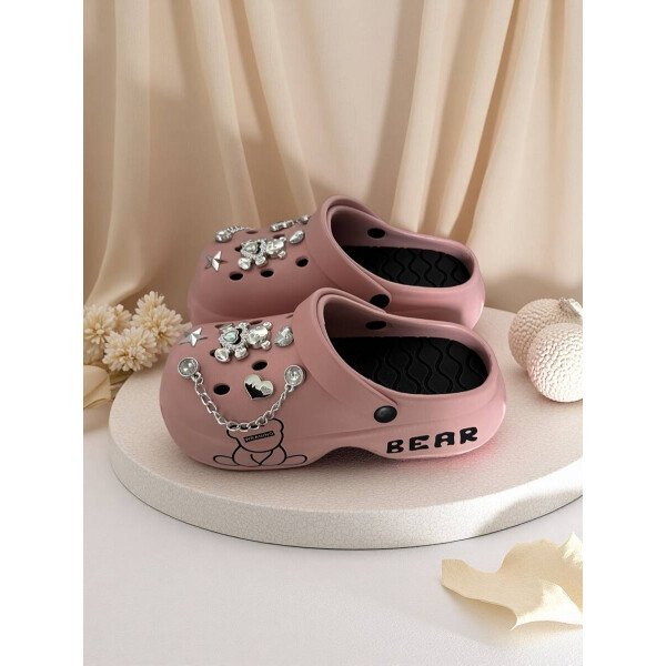 Sandalias con plataforma casuales y lindas para mujer, zapatos versátiles y cómodos de slip-on para usar dentro y fuera de la casa de manera elegante - Imagen 31
