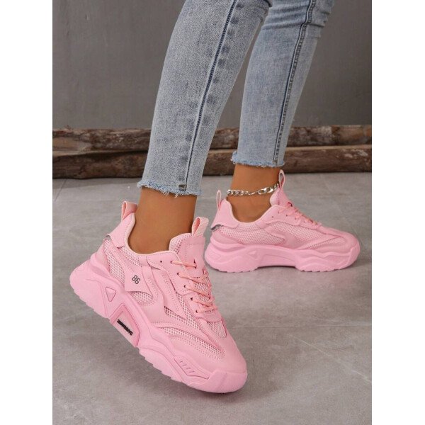 Zapatillas deportivas y de estudiante de mujer de estilo grueso para otoño/invierno - Imagen 4