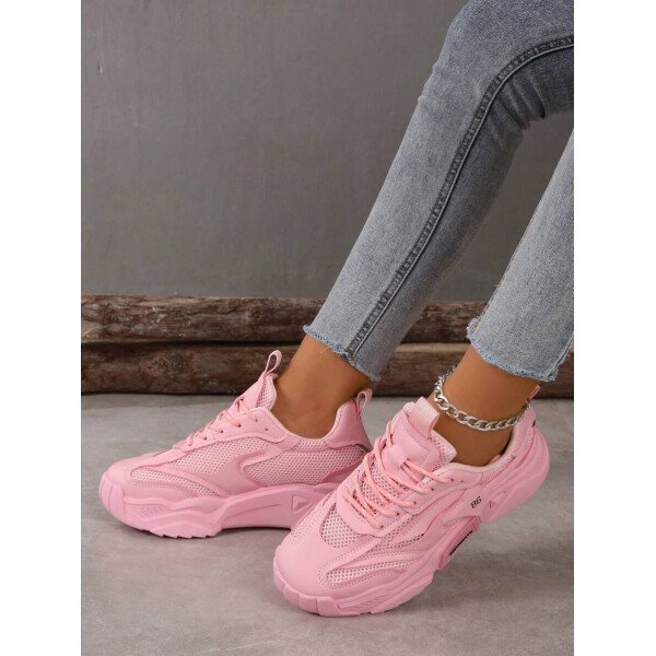 Zapatillas deportivas y de estudiante de mujer de estilo grueso para otoño/invierno - Imagen 5
