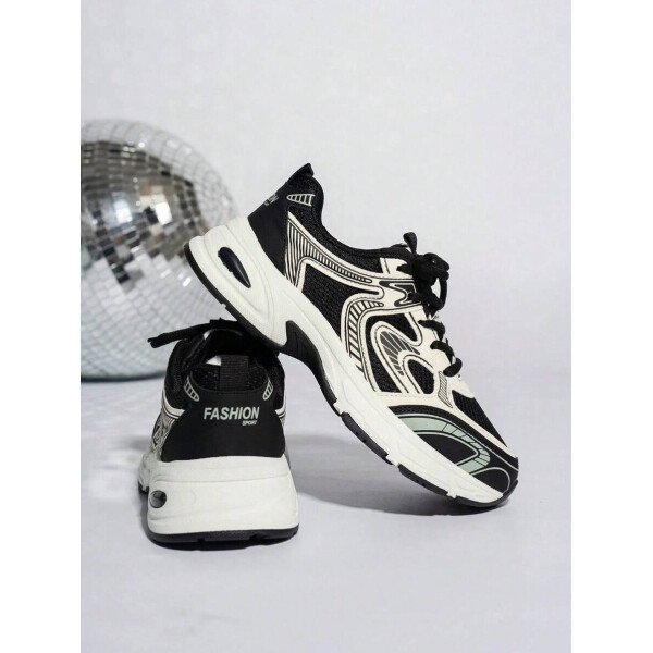 Zapatillas de deporte informales con plataforma y cordones para mujer, con suela elevada, de malla, transpirables, suaves, cómodas y versátiles, ligeras y versátiles, para uso diario en exteriores y en las cuatro estaciones. - Imagen 20