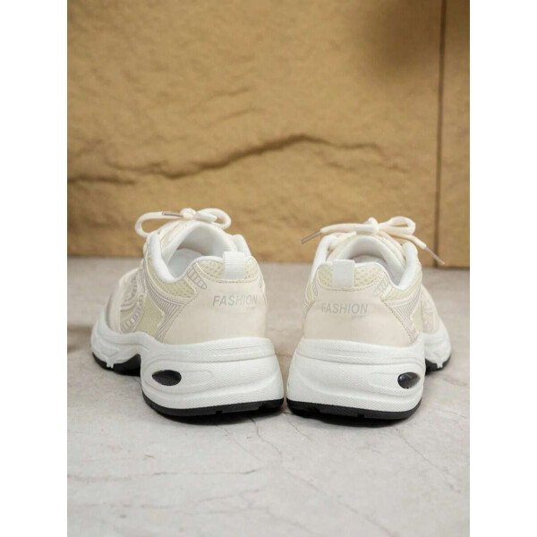 Zapatillas de deporte informales con plataforma y cordones para mujer, con suela elevada, de malla, transpirables, suaves, cómodas y versátiles, ligeras y versátiles, para uso diario en exteriores y en las cuatro estaciones. - Imagen 29