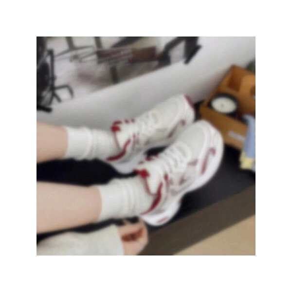 Zapatillas de deporte informales con plataforma y cordones para mujer, con suela elevada, de malla, transpirables, suaves, cómodas y versátiles, ligeras y versátiles, para uso diario en exteriores y en las cuatro estaciones. - Imagen 30
