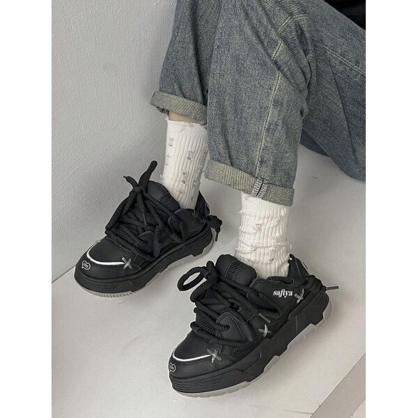 Nuevos zapatos deportivos de moda, ligeros, con cordones, cómodos, de casual para mujer - Imagen 9