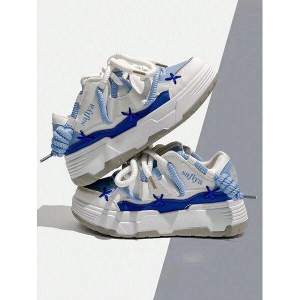 Nuevos zapatos deportivos de moda, ligeros, con cordones, cómodos, de casual para mujer - Imagen 12