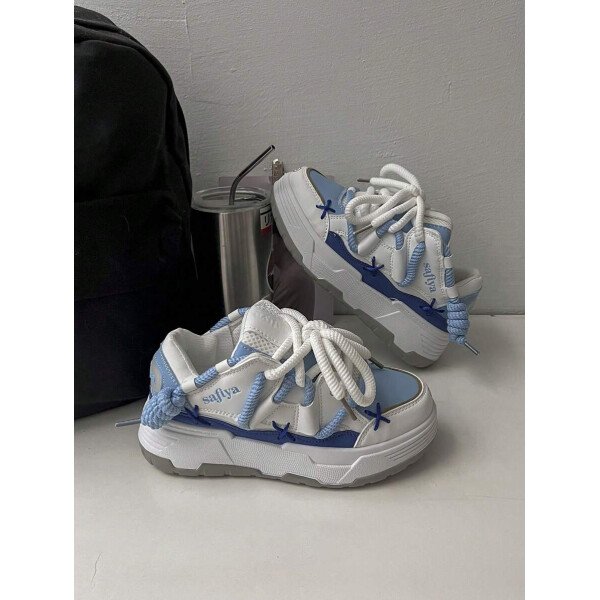 Nuevos zapatos deportivos de moda, ligeros, con cordones, cómodos, de casual para mujer - Imagen 14