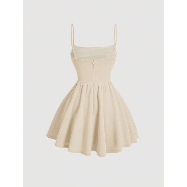 Vestido de verano blanco con estructura de corset y drapeado - Imagen 27