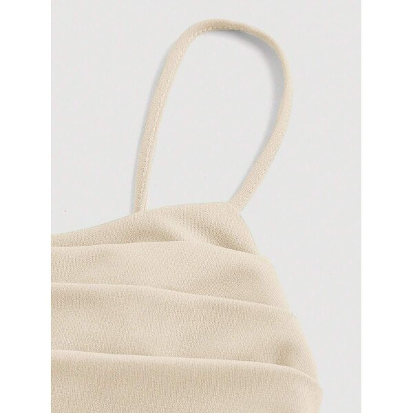 Vestido de verano blanco con estructura de corset y drapeado - Imagen 28