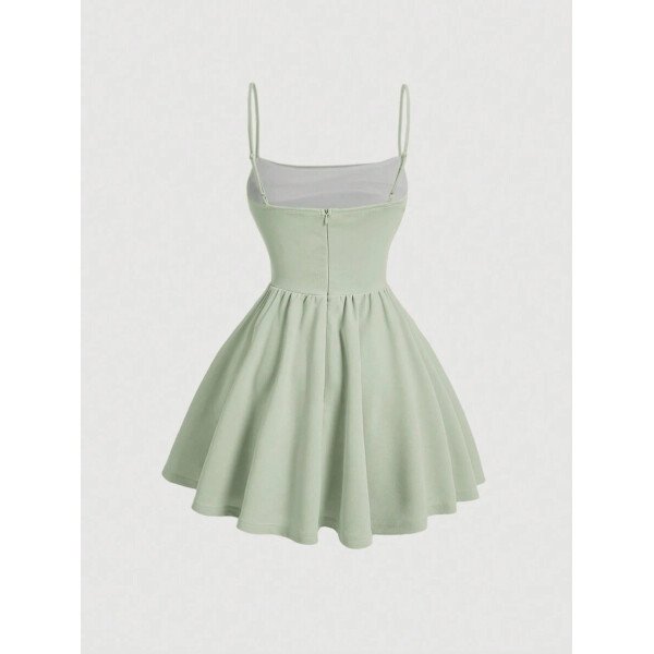 Vestido de verano blanco con estructura de corset y drapeado - Imagen 44