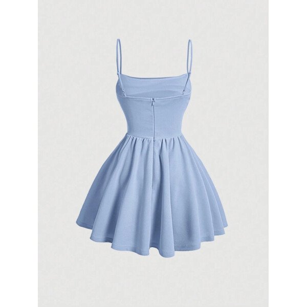Vestido de verano blanco con estructura de corset y drapeado - Imagen 52
