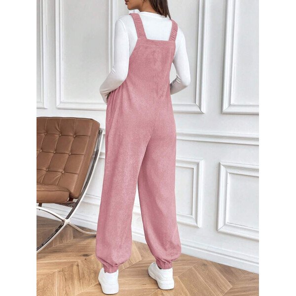 Mono informal con elástico ajustable marrón para maternidad - Imagen 27