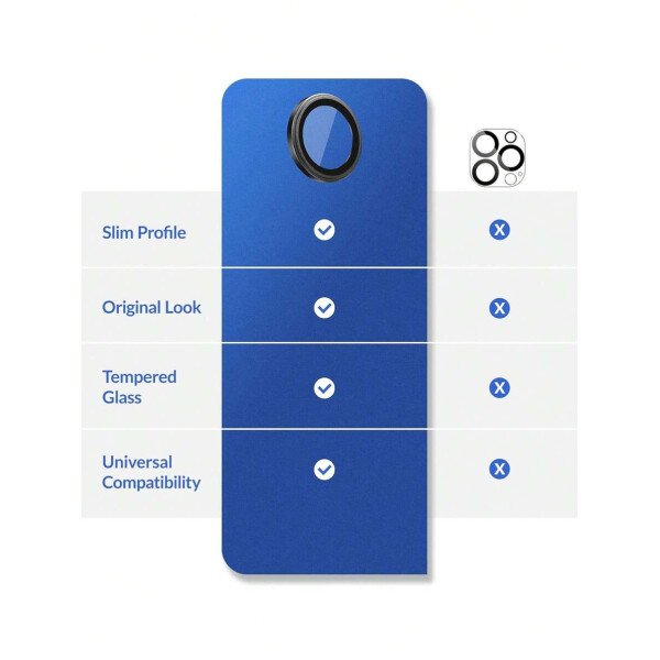 3 piezas Película protectora de lente de cámara para iPhone 17/17 Pro/17 Pro Max/Pro/Promax, Protector de pantalla de vidrio templado 9H con anillo de metal decorativo accesorio (Naranja brillante) - Imagen 12