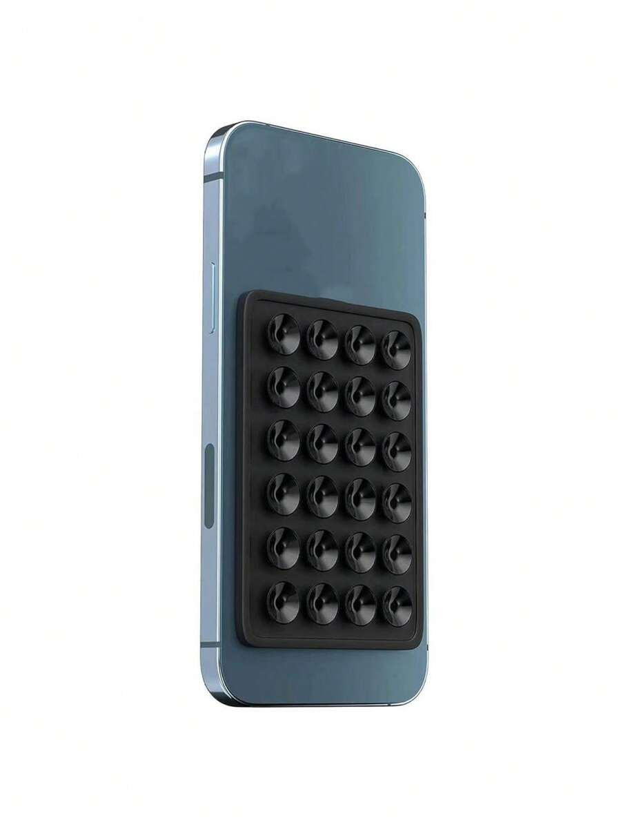 Estuche para teléfono móvil hecho de silicona, 2 piezas con soporte adhesivo para teléfono y 24 ventosas para fijarlo en fundas de PC y bolsos. - Imagen 7