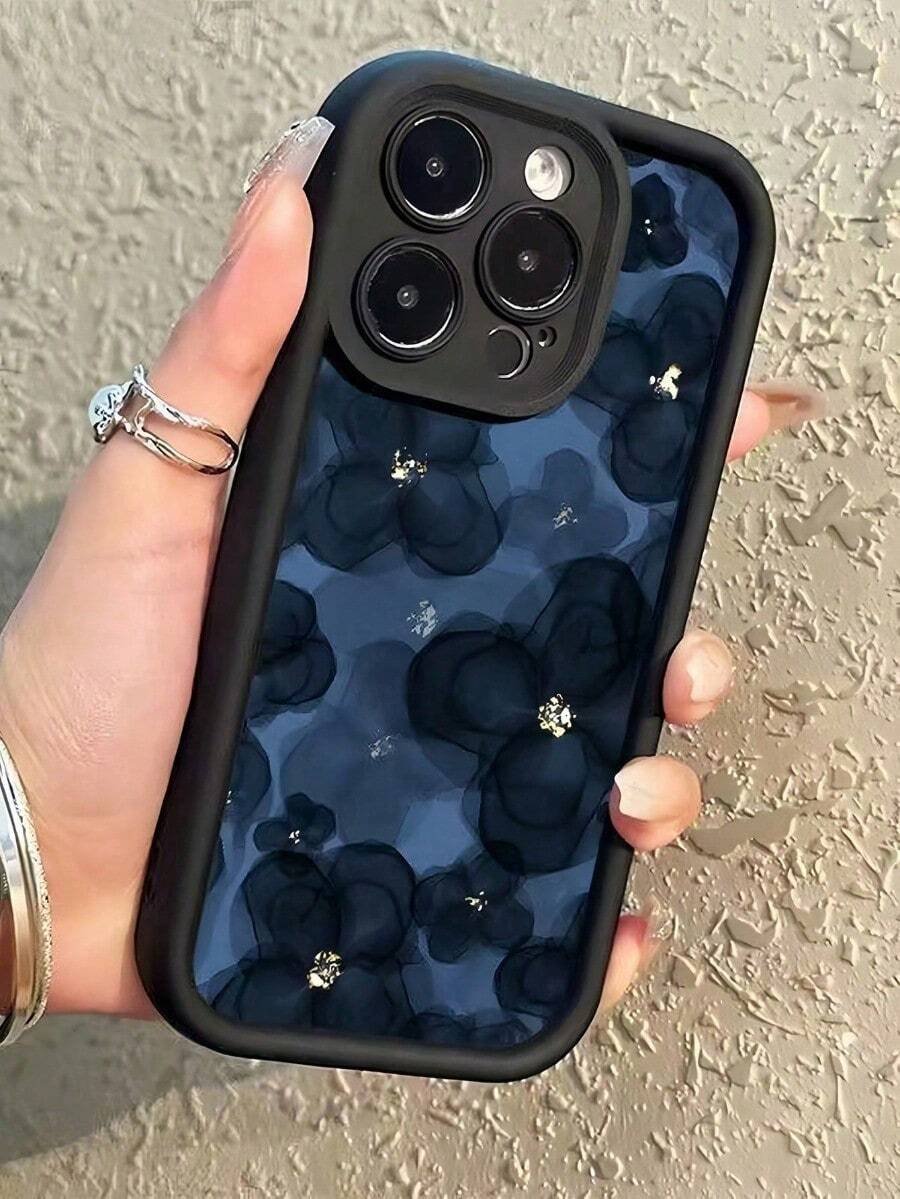Funda de teléfono con acabado mate con patrón floral azul marino, compatible con iPhone 16/15/14/13/12XXS/XR/x/7/8 Plus/Pro Max y Series, gran regalo para amigos, familia, novio, novia - Imagen 10